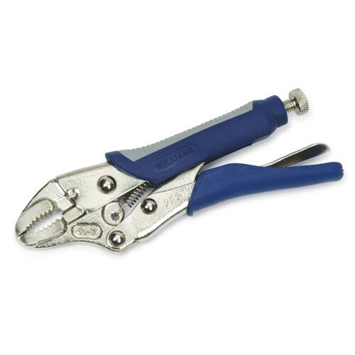 Williams SNP23203 Locking Plier 10 Inch Curved Jaw with Cutter