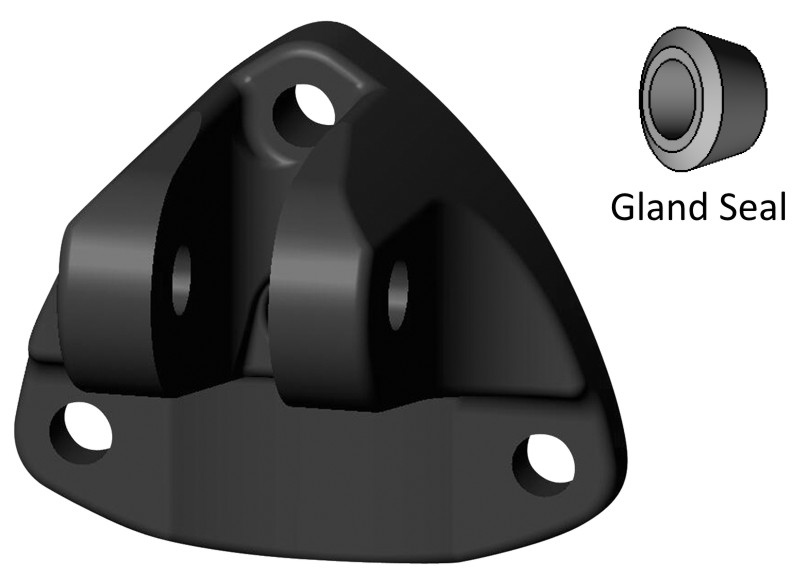 Lenco 15085-001 Upper Mounting Bracket with Gland Seal - New Style