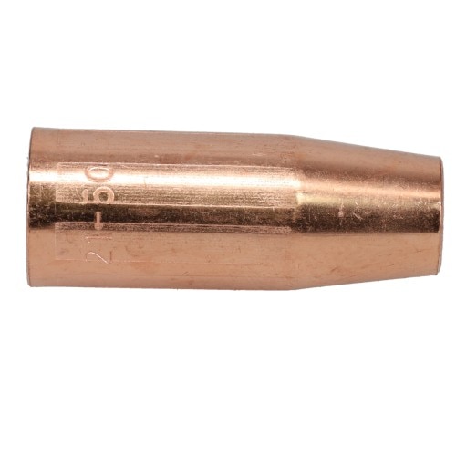 XTRweld XTR21-50 Copper Nozzle Threaded 1/8" Recess "Tw" Tweco Style 1/2in
