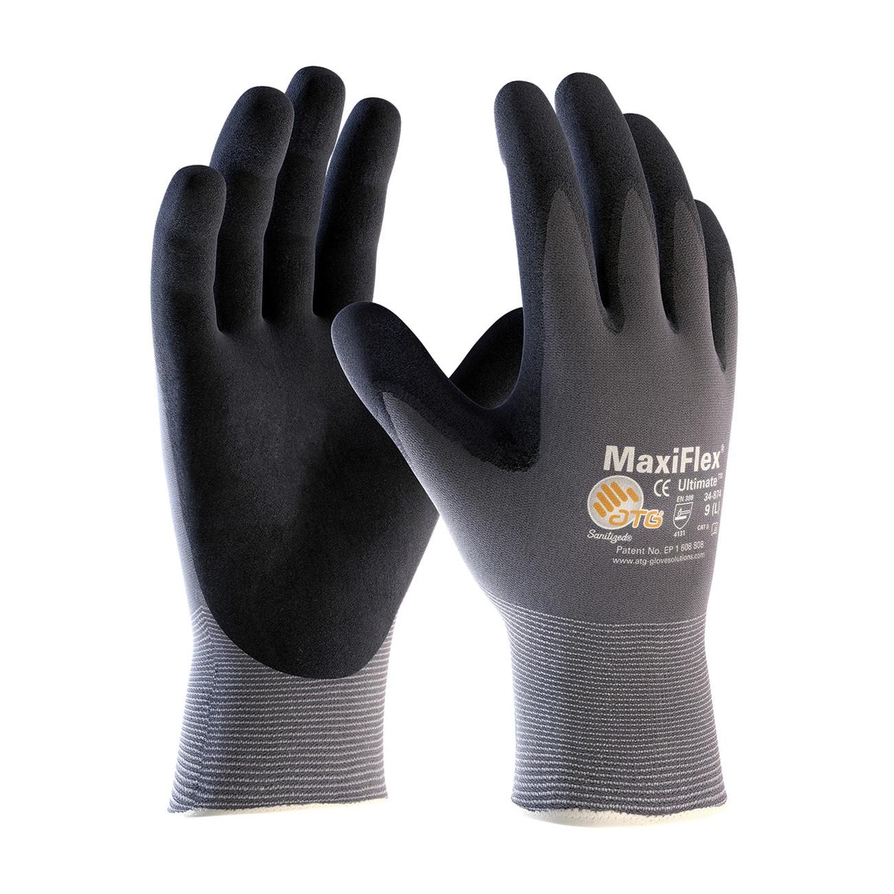 PIP PIN34-874/L Protective Industrial Products G-Tek Maxiflex Nitrile Gloves