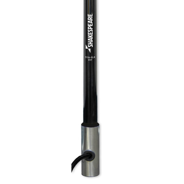 Shakespeare 5104-BLK 5104 Black 4ft 3DB VHF Antenna W/15ft RG58