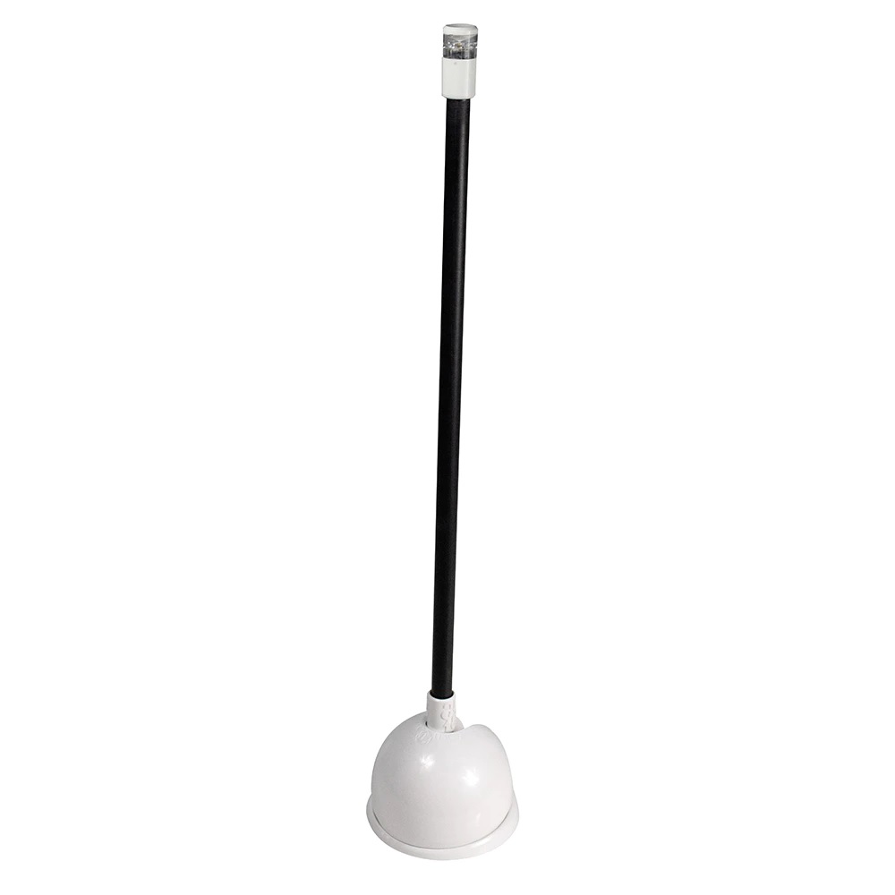 Lumitec Contour 12in Anchor Light, Black Sleeve White Base 12/24vDC