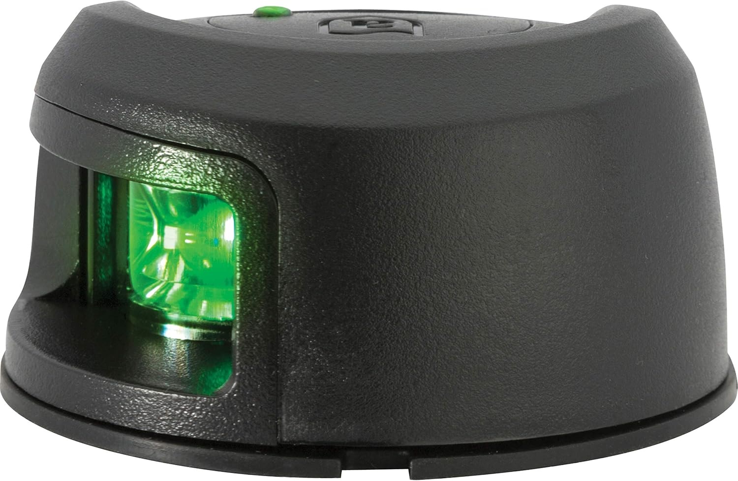 Attwood NV2012PBG-7 LightArmor Deck Mount LED Navigation Light 2NM Black Composite Green