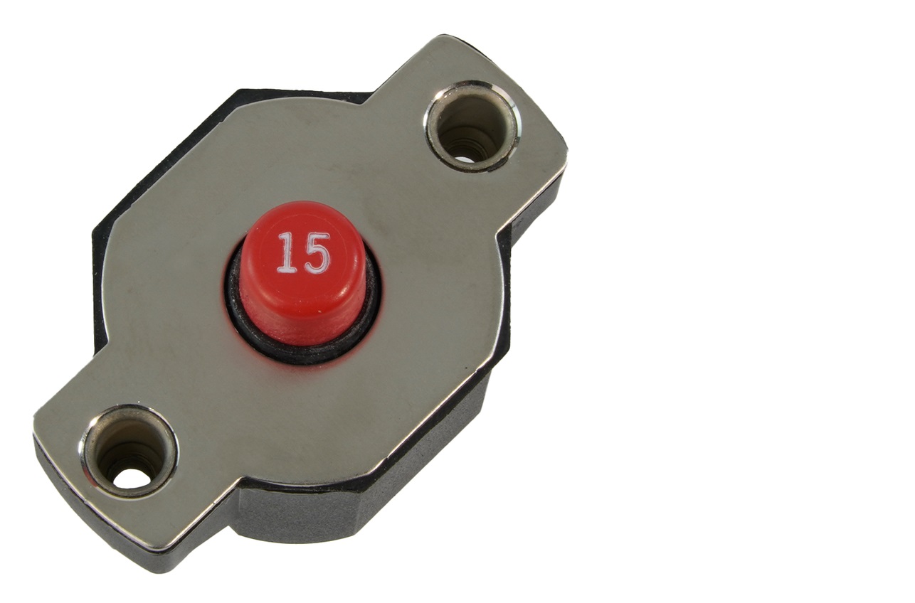 EGIS 4712-15 15A Medium Duty Push Button Circuit Breaker