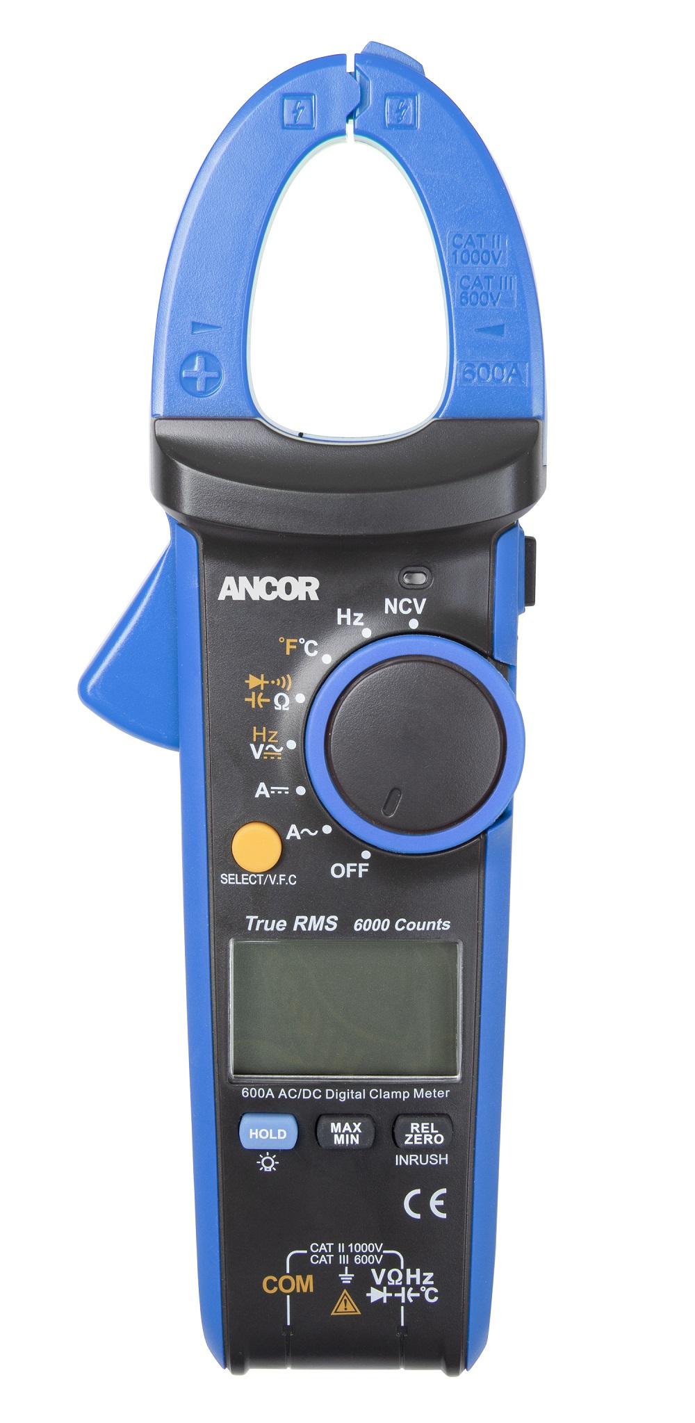 Ancor 703079 True RMS 12 Function Digital Snap-Around Multimeter