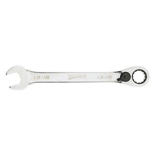Williams SNP1216RC Combination Wrench 1/2 Inch High-Polish Chrome Rounded
