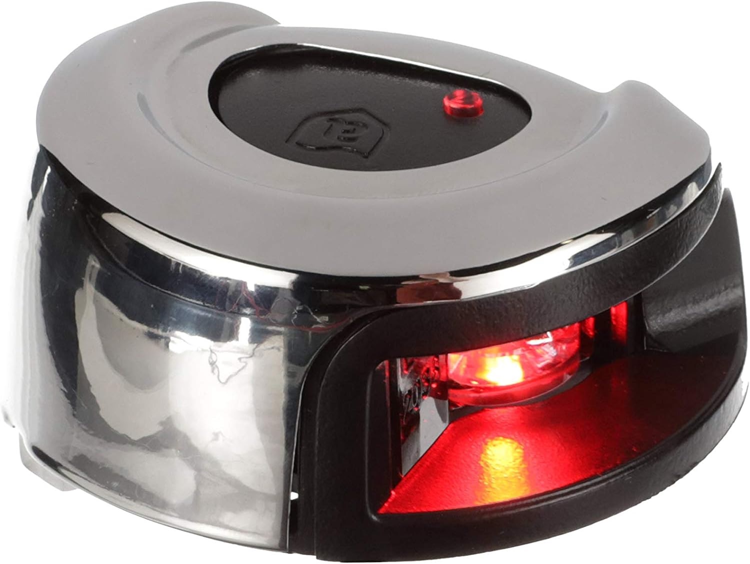 Attwood NV2012SSR-7 LightArmor Deck Mount LED Navigation Light 2NM Stainless Steel Red