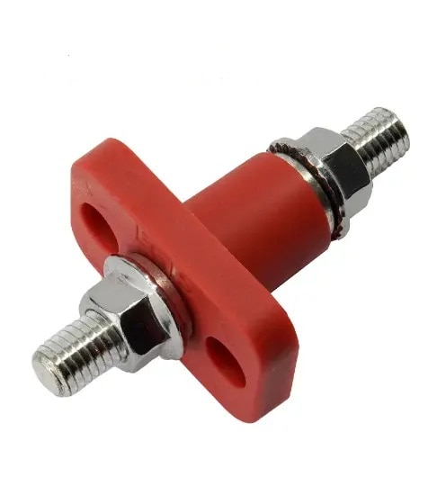EGIS 6250-131 Feed Through Terminal Red M8 (5/16") Retail Pack