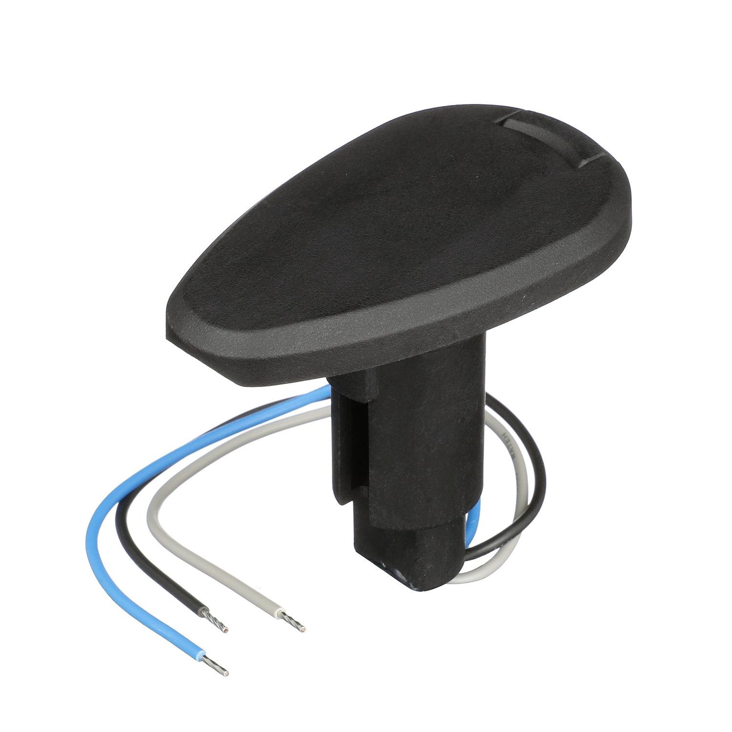 Attwood 910T3PB-7 910T Series Teardrop Base 3-Pin Black Composite Cover