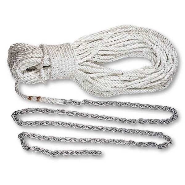 Powerwinch P10293 Anchor Rode 150ft 1/2in Rope 10ft 1/4in Chain