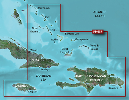 Garmin 010-C0730-20 HXUS029R G3 Micro SD Souther Bahamas
