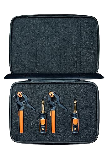 testo Smart Probe Kit I HVAC/R Gauge Set for air Conditioning, Refrigeration and Heating System I Includes testo 115i and 549i – with Bluetooth