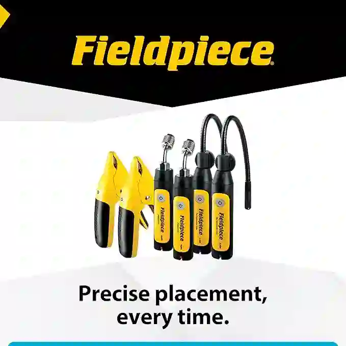 Fieldpiece - Job Link System HVACR Wireless Probe Kit - JL3KH6 - Fast Accurate Temps with Rapid Rail Technology - HVAC Tools with Padded Case - Image 2