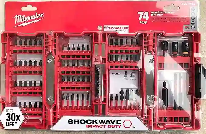 Milwaukee Shockwave Impact Driver Bit Set (74 Piece) 48-32-4062