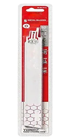 9" L Reciprocating Saw Blade, 5 pk.