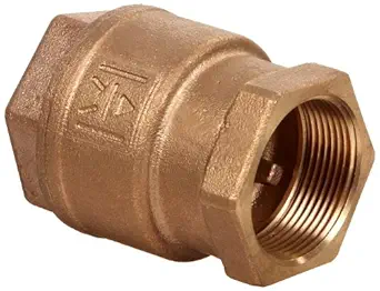Milwaukee Valve UP548T Series Bronze Spring Check Valve, Potable Water Service, 1/2" NPT Female