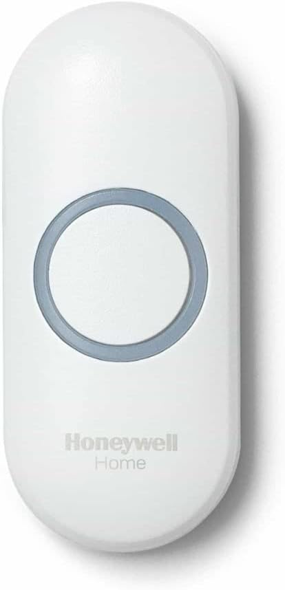 Honeywell Home RPWL400W2000 Honeywell Series 3, 4, 5, 9 Wireless Doorbell Push Button with Halo Light, White