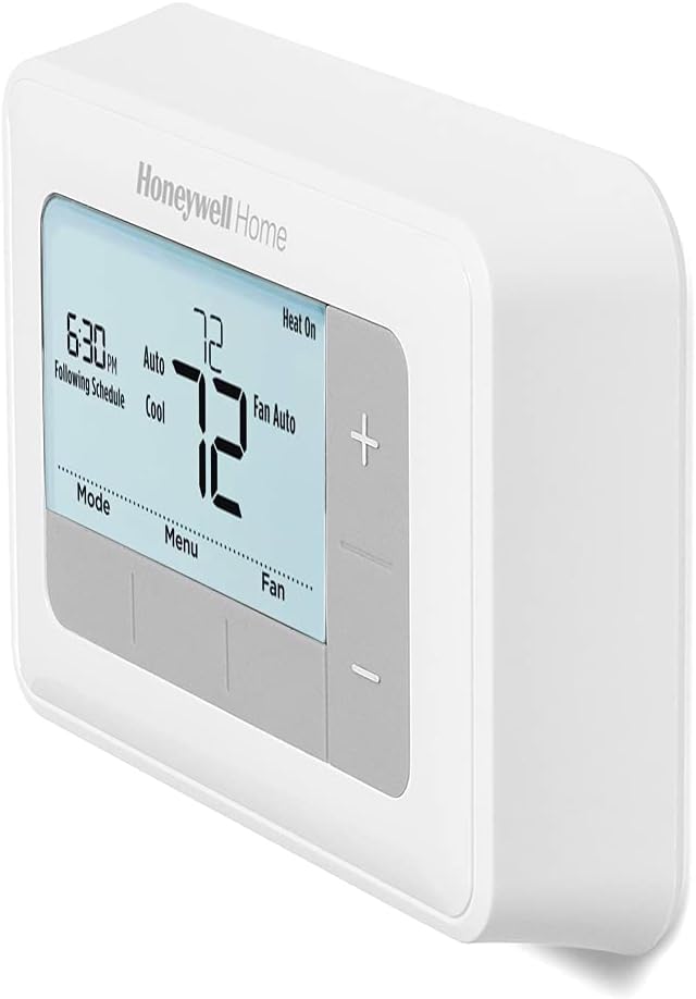 Honeywell Home RTH7560E 7-Day Flexible Programmable Thermostat-Extra-Large Backlit Display, White