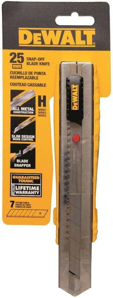 DEWALT Utility Knife, Single Blade Snap-Off, 25mm (DWHT10045)