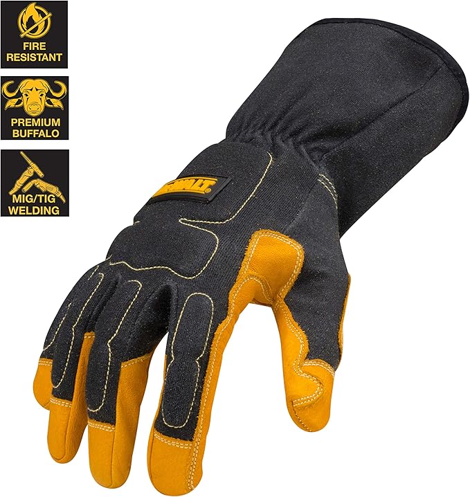 DEWALT Premium MIG/TIG Welding Gloves, Gauntlet-Style Cuff, X-Large