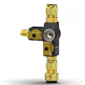 Fieldpiece - VC2G 1/4" Valve Core Removal Tool Dual Valve with Sight Glass - Vacuum-Rated 20 microns & A2L Compatible - HVAC Tools