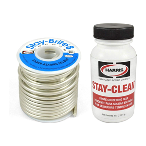 Harris Solder Kit SB861 & SCPF4 - Stay-Brite #8 Silver Bearing Solder with Flux