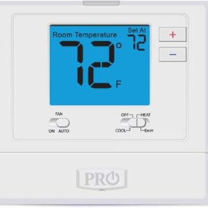 PRO1 IAQ Pro1 T721 Non-Programmable 2H/1C Heat Pump Thermostat , Blue