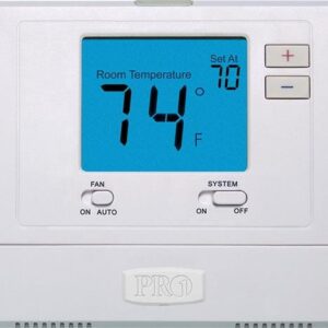 PRO1 IAQ T771 Heat or Cool Only Electronic Thermostat, White