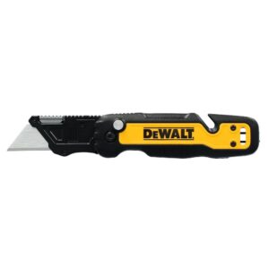 Dewalt Push & Flip Folding Utility Knife With Storage