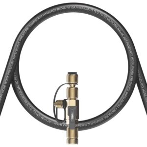 NAVAC NVR1 Valve Core Removal Tool - Fast Recovery and Evacuation - 2 Sizes 1/4inch and 5/16inch in 1 Tool - R410A Systems Rated - 20 Microns Vacuum