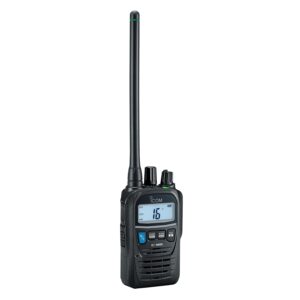 Icom M85 21 USA VHF Dual Band Handheld Radio; Land (5W, 3W, 1W) & Marine (2W, 1W)