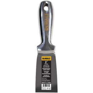 DEWALT 2" All Stainless Steel Joint Knife | One-Piece Premium Polished Metal Putty Blade | 2-402