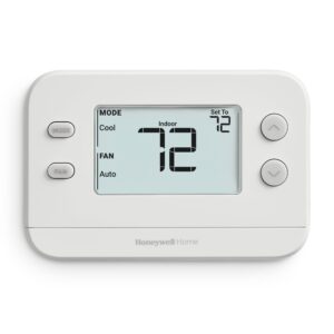 New! Honeywell Home Non-Programmable Thermostat, Single-Stage, 1 Heat/1 Cool Compatibility, X1N, White