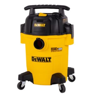 DEWALT 6 Gallon STEALTHSONIC Shop Vacuum Wet and Dry DXV06PL-QT, Ultra Quiet 4 Peak HP Wet Dry Vac for Jobsite & Workshop