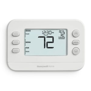 New! Honeywell Home Programmable Thermostat, Single-Stage, 1 Heat/1 Cool Compatibility, 5-2 Day Schedule, X2P, White, RTH20B