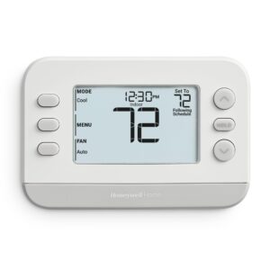 New! Honeywell Home Programmable Thermostat, Conventional/Heat Pump Compatibility, Flexible Schedule, X2P, White, RTH22B