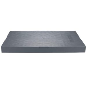 DiversiTech EL3636-3 E Lite Plastic Equipment Pad for HVAC Systems, Outdoor Equipment Mounting Base, Condenser Pad, 36" x 36" x 3", Gray