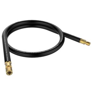 NAVAC NHB2 High-Flow Refrigerant Hose - 1/2" to 1/4" Fittings - 6 Feet Length - 1/2" Internal Diameter - Faster HVAC Evacuation and Recovery - 20 Microns Vacuum - 1 Year Warranty