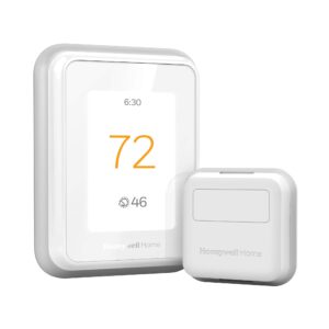 Honeywell Home T9 WiFi Smart Thermostat with 1 Smart Room Sensor, Touchscreen Display, White