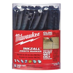 Milwaukee 48-22-3100 Marker, 1 mm Tip, Black, Pack of 36