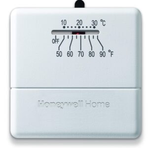 Honeywell Home CT33A1009/E1 CT33A Economy Millivolt Non-Programmable Thermostat, White