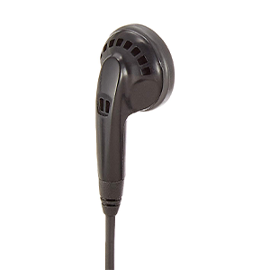 Icom HM-166LS compact earphone microphone (Slim L-type connector corresponding)