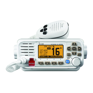Icom IC-M330 Ultra Compact VHF Marine Transceiver Without GPS - White